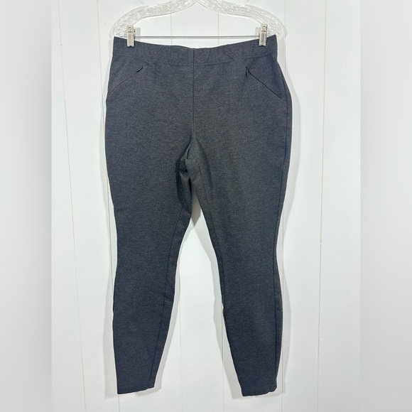 J. Jill Pants - J Jill Womens Pants Gray Size Medium Ponte Leggings High Rise Rayon Blend